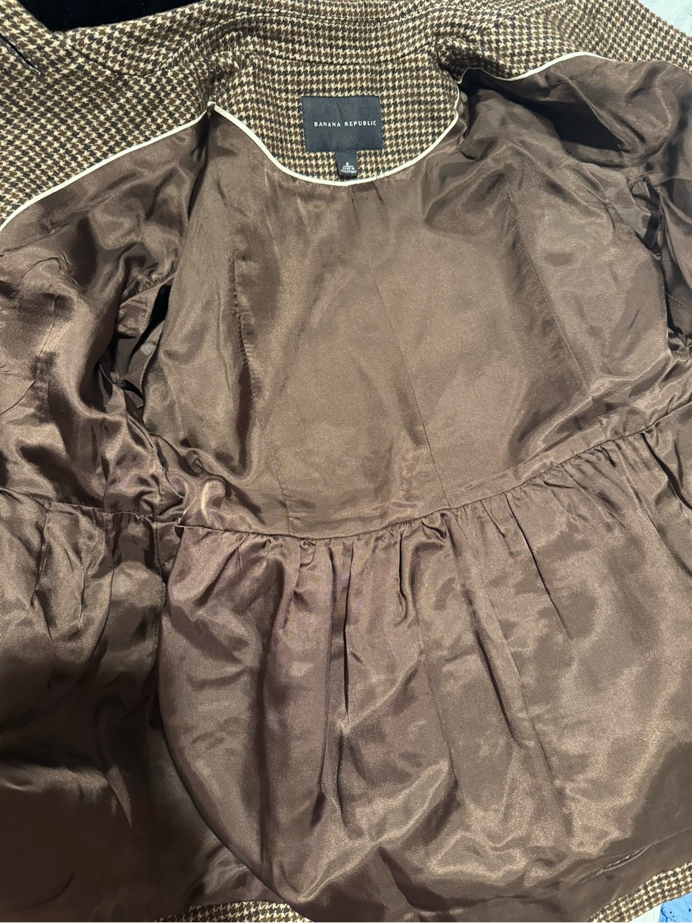 Banana Republic Brown Houndstooth Jacket - Picture 4 of 5